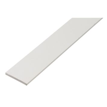 PLASTPROFIL FLAT GAH ALBERTS PVC 20X2MM 1M HVIT