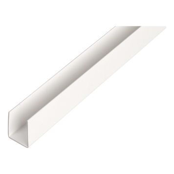 U-PROFIL GAH ALBERTS PVC 1000X21X20MM HVIT