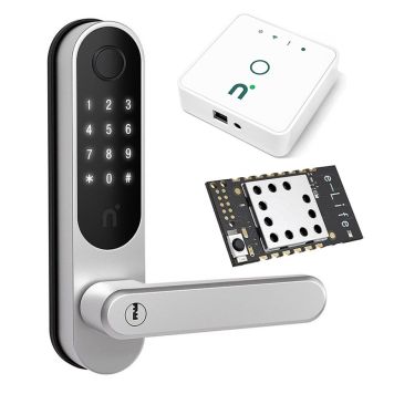 LÅSESETT NIMLY TOUCH PRO GRÅ/SVART INKL GATEWAY+MODUL