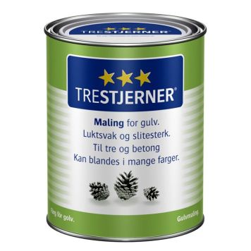 GULVMALING TRESTJERNER HVIT-BASE  0,75L