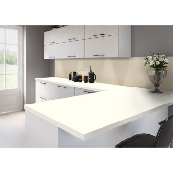 BENKEPLATE LAMINAT BASIC PEARL WHITE PP 28X900X3650 MM