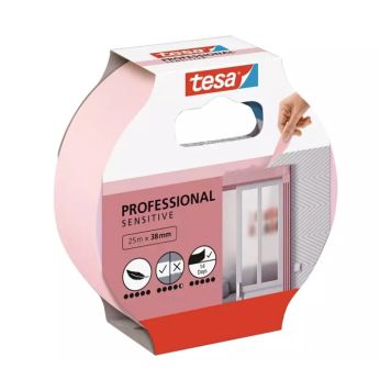 MASKERINGSTAPE TESA PROFESSIONAL SENSITIVE 38MMX25M