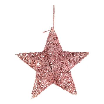 ADVENTSSTJERNE 15CM ROSA               