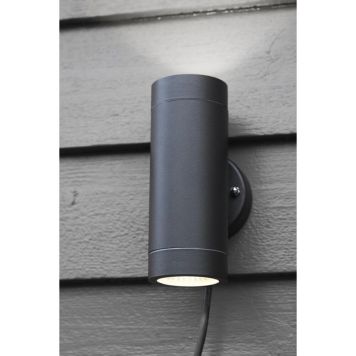 VEGGLAMPE MARKSLÖJD GARDEN 24 LED SVART