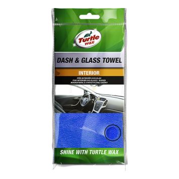 MIKROFIBERKLUT TURTLE WAX DASH & GLASS TOWEL BLÅ