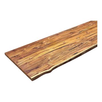 BENKEPLATE INTERBUILD TEAK 1 SIDE UKANTET 2200X635X30MM