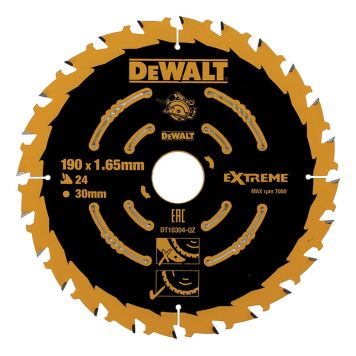 SIRKELSAGBLAD DEWALT DT10304-QZ EXTREME 190X30MM 24T