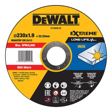 KAPPSKIVE DEWALT DT43909-QZ INOX 230X1,9MM