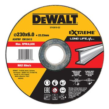 SLIPESKIVE DEWALT EXTREME DT43919-QZ 230MM