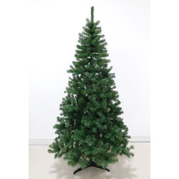 KUNSTIG JULETRE INKL. PLASTFOT GRØNN 210 CM