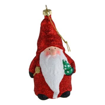 JULETREPYNT NISSE 9CM RØD 