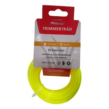 TRIMMERTRÅD HURRICANE 2,0 MM 15M GUL