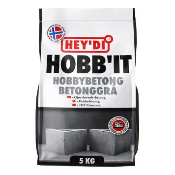 BETONG HEY'DI HOBB'IT 5 KG BETONGGRÅ