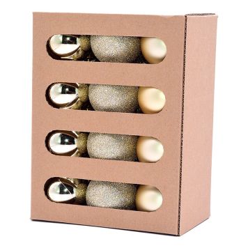 JULETREKULER 5CM GULL 24PK