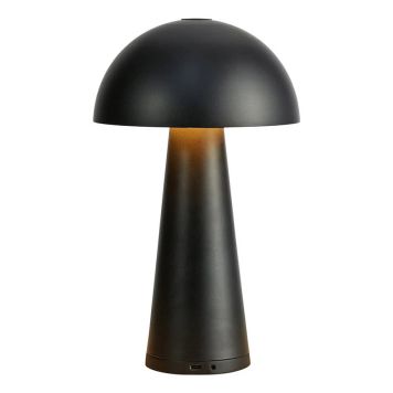 BORDLAMPE MARKSLÖJD FUNGI PORTABEL SVART