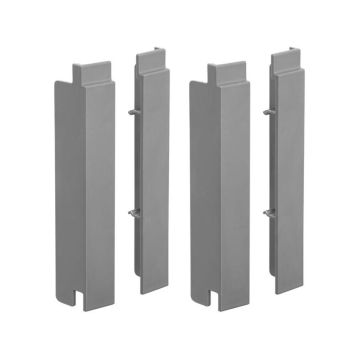 ENDESTYKKER TIL VEGGSKINNE STANLEY TRACK WALL SYSTEM 4-PACK