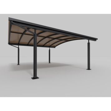 CARPORT ALLVIEW CALUX DOBBEL MED LED 31,9M²