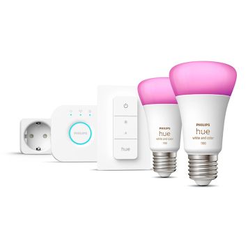 LYSKILDE PHILIPS HUE A60 WCA E27 9W 2-PACK  