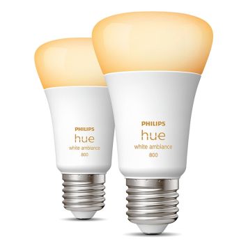 LYSKILDE PHILIPS HUE WA E27 6W 2-PACK