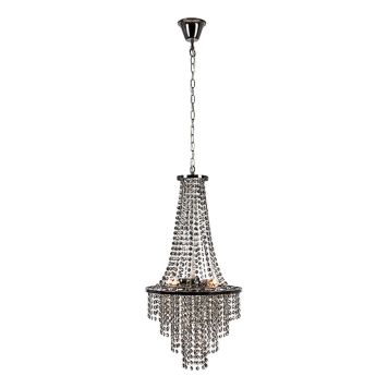 LYSEKRONE MARKSLÖJD ALLINGTON CHANDELIER 3 SVART/KROM 