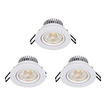 DOWNLIGHT MARKSLÖJD BALDER LED HVIT 6W 3-PACK