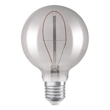 LYSPÆRE OSRAM LED KULE 95 SMOKE 1800K E27 3,4W