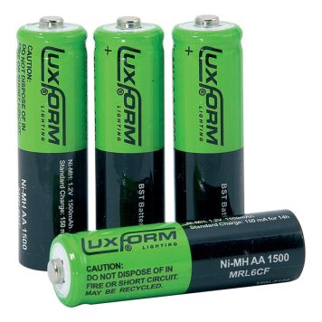 SOLCELLSBATTERIER LUXFORM NIMH AA 4-PACK