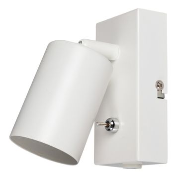 VEGGLAMPE ECOLITE VEGA WALL I GU10 HVIT