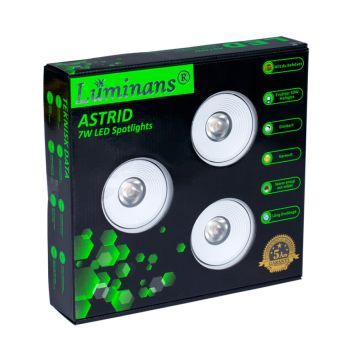 DOWNLIGHT LUMINANS ASTRID 3X7W 3-PACK