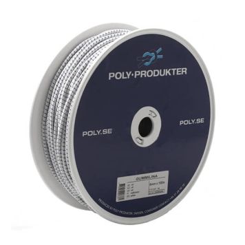 GUMMILINE POLY Ø4MM PRIS PER METER HVIT 