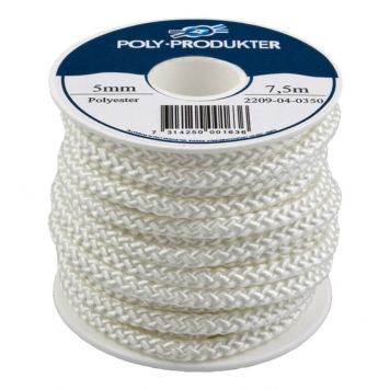 POLYESTERSILKELINE POLY-PRODUKTER Ø5MMX7,5M HVIT 