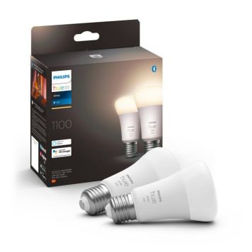 LYSPÆRE PHILIPS HUE A60 E27 9,5W 2-PK