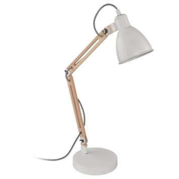  BORDLAMPE  EGLO TORONA HVIT/ TRE E14 60,5 CM