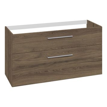 SERVANTSKAP SCANBAD DELTA H:64CM DOBBEL 2D BRUN EIK 120 CM