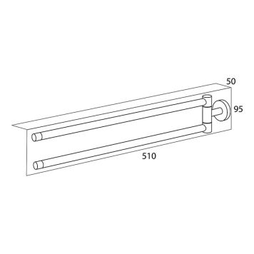 HÅNDKLEHOLDER TIGER BOSTON 2 SVART