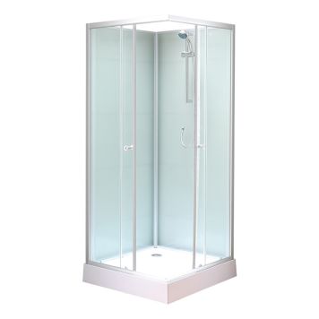 DUSJKABINETT BATH DELUXE DETROIT LAV 80X80CM