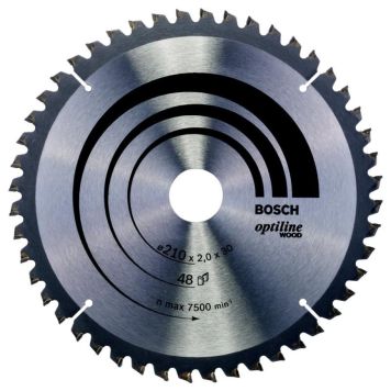 SIRKELSAGKLAD BOSCH  210X30MM 48T BOSCH WOOD -5GR