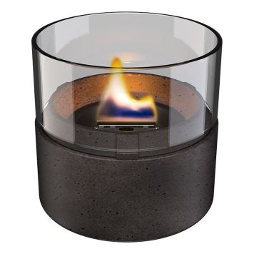 LYKT TENDERFLAME CAFÉ LAVA 14X13,5CM SVART