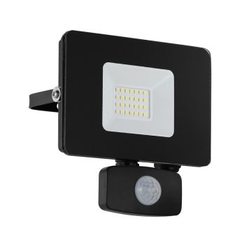  PROJEKTØRLAMPE EGLO LED SENSOR FAEDO SORT/ALU 20 W