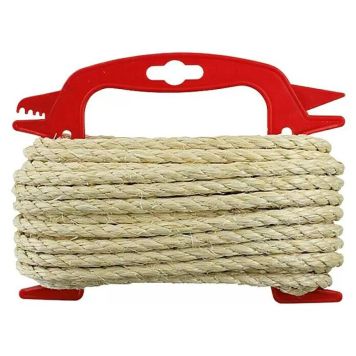 TØRKESNOR STABILIT SISAL DREIET 8MMX10M NATUR