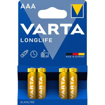 BATTERI VARTA LONGLIFE ALKALINE AAA