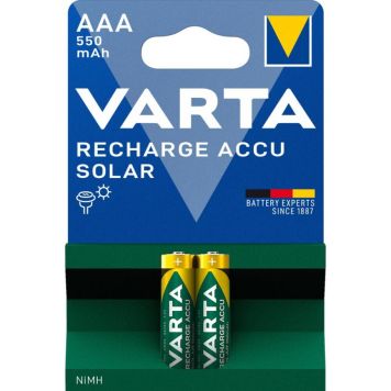 BATTERI VARTA SOLAR AAA 550MAH 2-PAKK