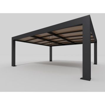 CARPORT ALLVIEW CUBUS L DOBBEL MED LED 33,6M²