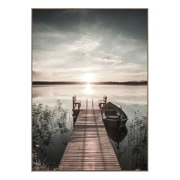 BILDE MED TRERAMME REINDERS SCANDIC JETTY 50X70 CM