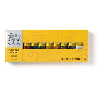 AKRYL BASEPALETT WINSOR & NEWTON GALERIA SETT 10X60 ML