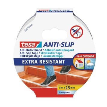 ANTISKLITAPE TESA ANTI-SLIP TRANSPARENT 5M X 25MM