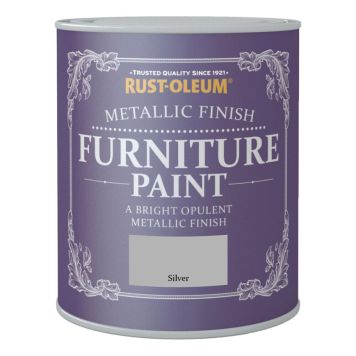 METALLMALING FURNITURE PAINT 750 ML SILVER