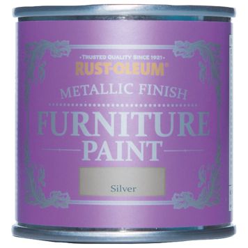 METALLMALING RUST-OLEUM FURNITURE PAINT SILVER 125ML