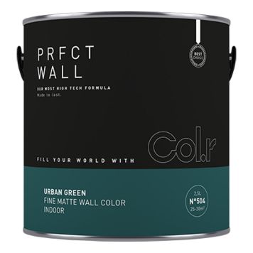 VEGGMALING COL.R PRFCT WALL NO.504 URBAN GREEN 2,5L