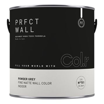 VEGGMALING COL.R PRFCT WALL NO.701 POWDER GREY 2,5L